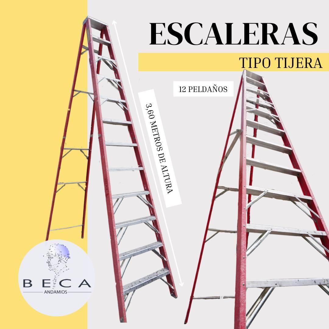 Escalera tipo tijera 3,60m de altura