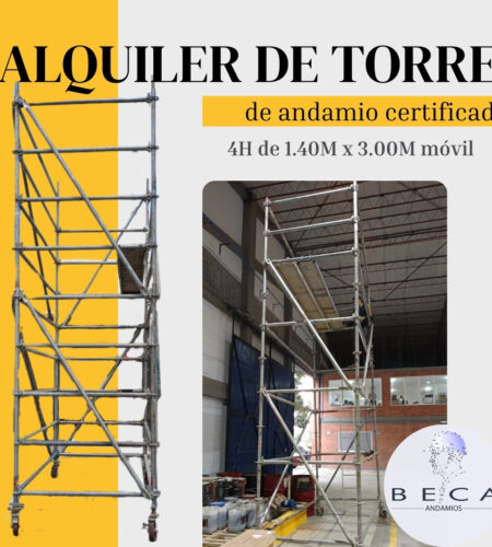 Torre de 4H x 1,40 x 3m